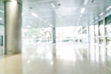 soyut bulanıklık ve boş ofis binası ile cam defocused 