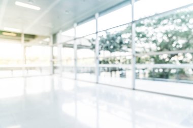 soyut bulanıklık ve boş ofis binası ile cam defocused 