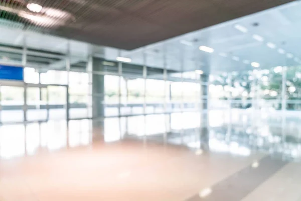 Abstract blur and defocused in empty office building with glass — Stock Photo, Image