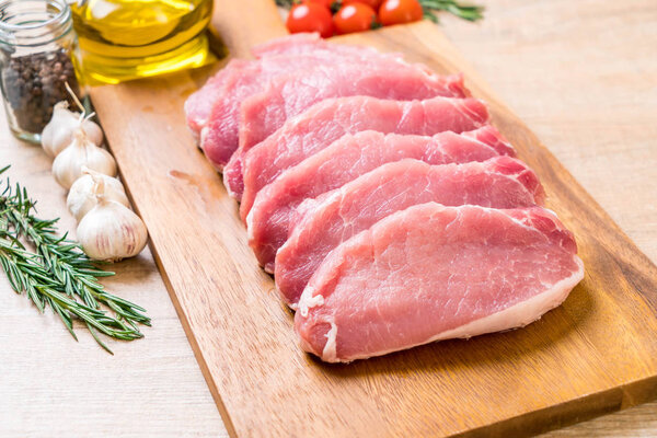 fresh pork raw fillet