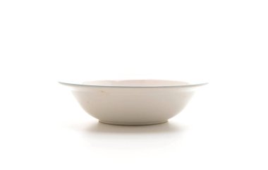 beyaz arkaplanda kase