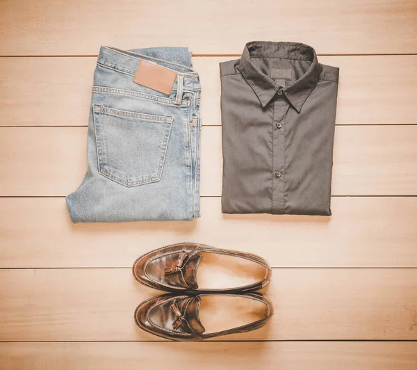 Ropa de trajes casuales de hombres de moda hermosa — Foto de Stock