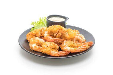 Soslu kızarmış karides.