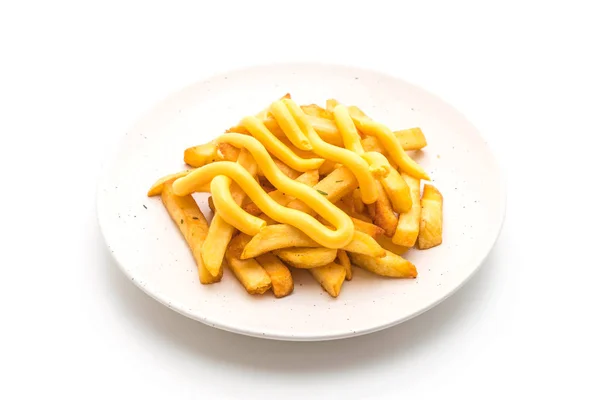 Pommes frites med ost — Stockfoto