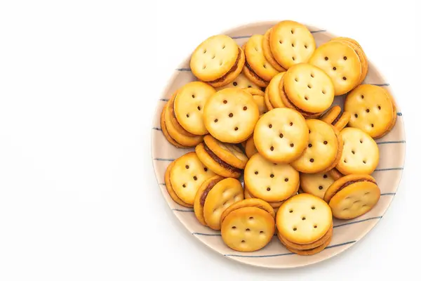 Кокосове печиво з ананасовим варенням — стокове фото