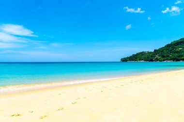 Güzel tropikal plaj ve deniz paradise Island 