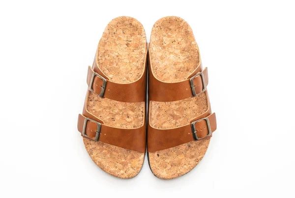 Sandálias de couro de moda masculina e feminina (unissexo) — Fotografia de Stock