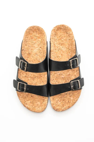 Mannen en vrouwen (unisex) mode lederen sandalen — Stockfoto