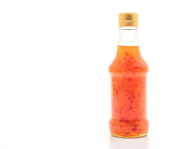 Солодка пляшка соусу чилі — стокове фото