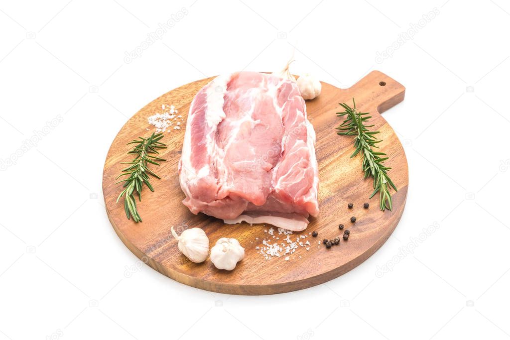 fresh pork raw fillet