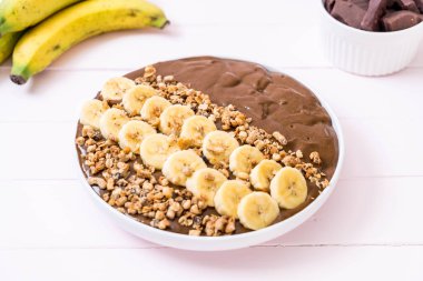 çikolata smoothies kase