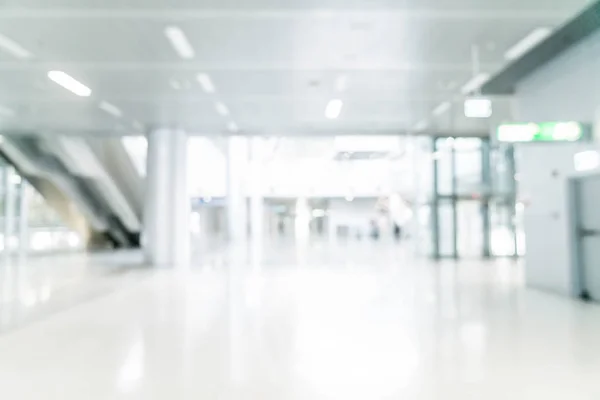 Abstract blur and defocused in empty office building with glass — Stock Photo, Image