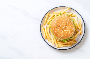kızarmış tavuk burger