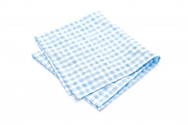 Beyaz arka plan üzerinde izole mutfak bezi (peçete)