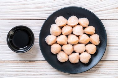 Çin karides pişmiş hamur tatlısı - Asya gıda tarzı