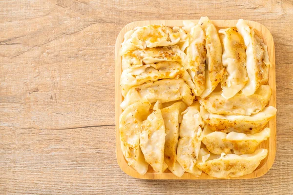 Japonská Gyoza Nebo Knedlíková Svačinka Sójovou Omáčkou — Stock fotografie