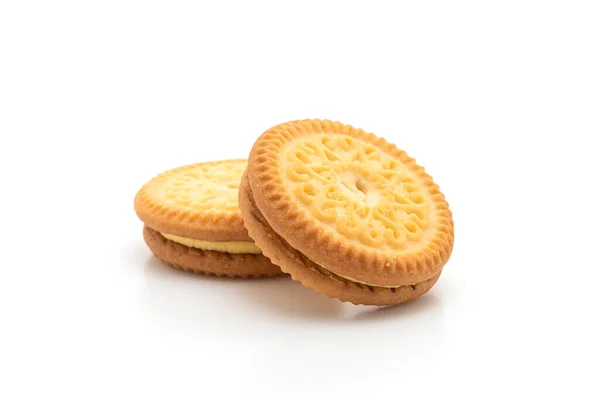 Koekjes met boter vanille crème — Stockfoto