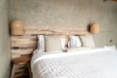 arka plan için soyut bulanıklık yatak odası iç dekorasyon