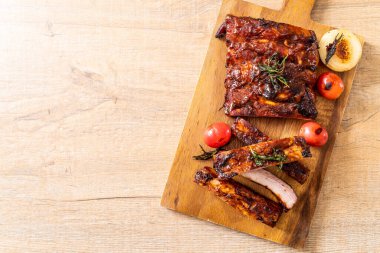 Izgara Barbekü kaburga domuz