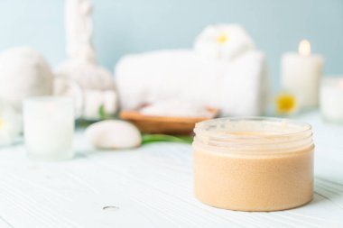 Spa uygulamaları üzerinde ahşap arka plan belirleme