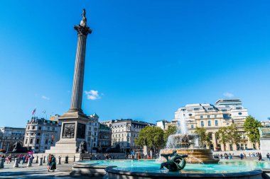 Londra - Uk, Trafalgar Meydanı, Sep 1, 2019. Trafalgar Meydanı 