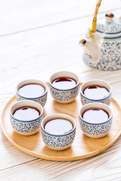 stock image beautiful Chinese tea set 