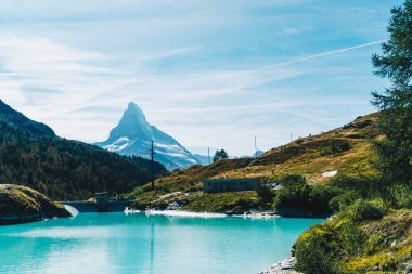 Matterhorn Zermatt gölde Mosjesee ile