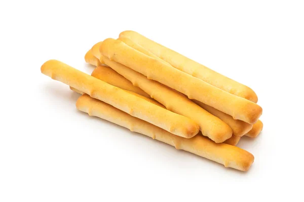 Biscuits bread stick on white background — Stock Photo, Image