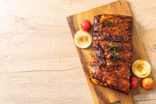 Grilled barbecue ribs pork — Stock Photo, Image