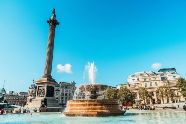 Londra - Uk, Trafalgar Meydanı, Sep 1, 2019. Trafalgar Meydanı 