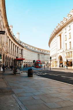 Londra - Sep 2 2019: Londra 'da Regent' s Street, Uk. Adı buydu.