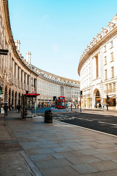 LONDRES - SEP 2 2019: Regent 's street in London, Reino Unido. Foi nomeado. — Fotografia de Stock