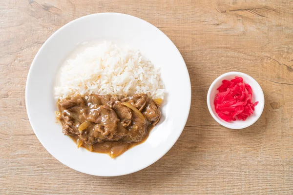 Sliced Beef Curry Rice