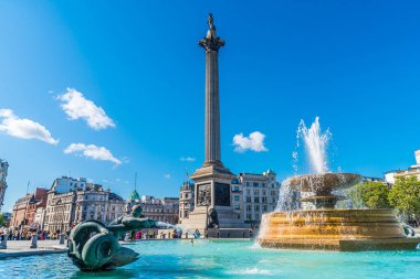 Londra - Uk, Trafalgar Meydanı, Sep 1, 2019. Trafalgar Meydanı 