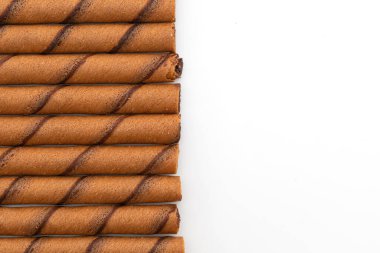 çikolatalı gofret çubuk rulo