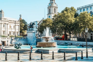 Londra - Uk, Trafalgar Meydanı, Sep 1, 2019. Trafalgar Meydanı 