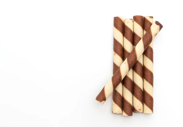 Barra de oblea de galleta con sabor a crema de chocolate —  Fotos de Stock