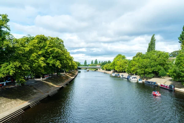 York City with River Ouse in York UK. — Stock Photo, Image