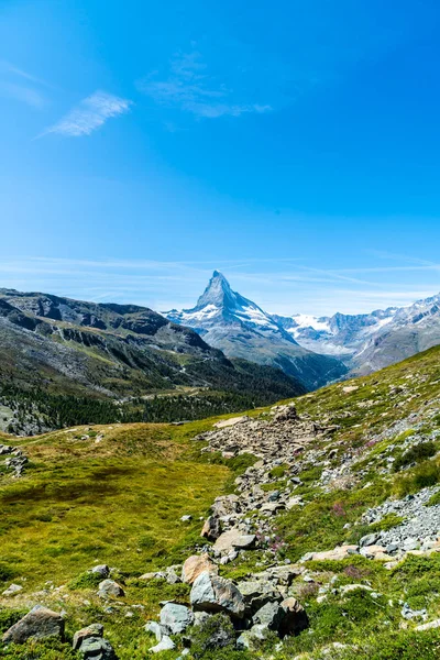 Vistas do pico de Matterhorn em Zermatt, Suíça . — Fotografia de Stock