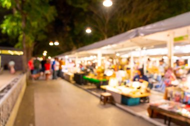 soyut bulanıklık ve gece semt pazarı defocused