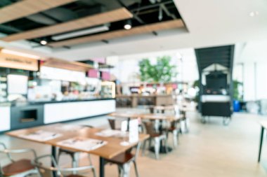 soyut bulanıklık ve food court Merkezi alışveriş merkezi defocused