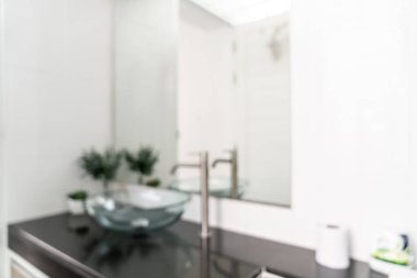 soyut bulanıklık ve odağını kaybetmiş tuvalet ve tuvalet içi 