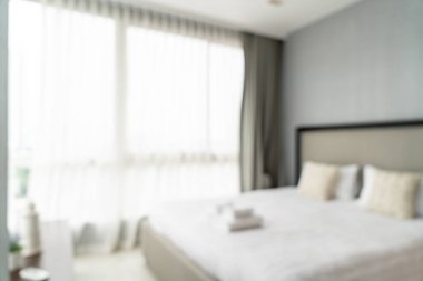 Soyut bulanıklık ve ufuk yatak odası iç