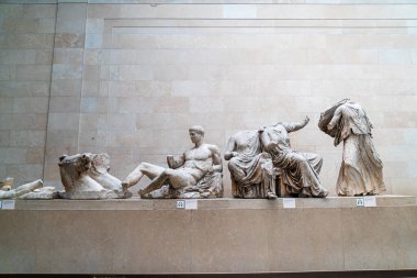 Londra / İngiltere - 2 SEP 2019: Londra 'daki British Museum, İngiltere
