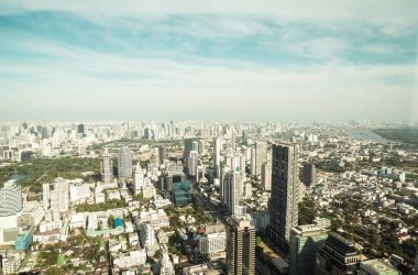 Güzel cityscape mimarisi ve Bangkok Th içinde bina