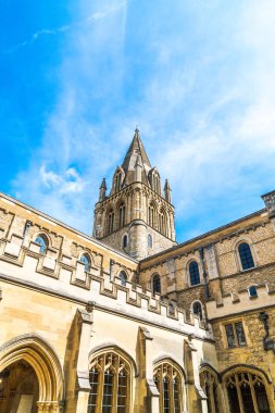 Oxford'daki Güzel Mimari Christ Church Katedrali, İngiltere 