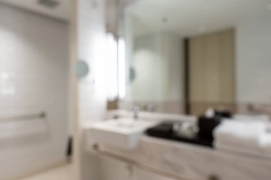 Arka plan için soyut bulanık banyo iç mimarisi