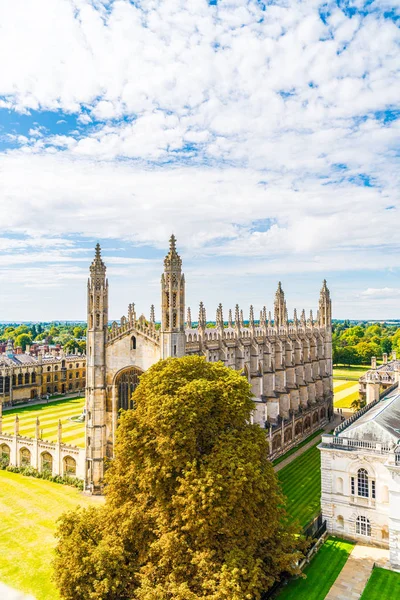 Vista ad alto angolo della città di Cambridge, Regno Unito — Foto Stock