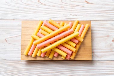 renkli gofret sopa rulo 