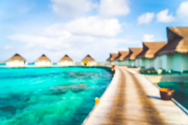 Курортный отель Abstrab Blur в Мальдивах и остров с фасолью — стоковое фото